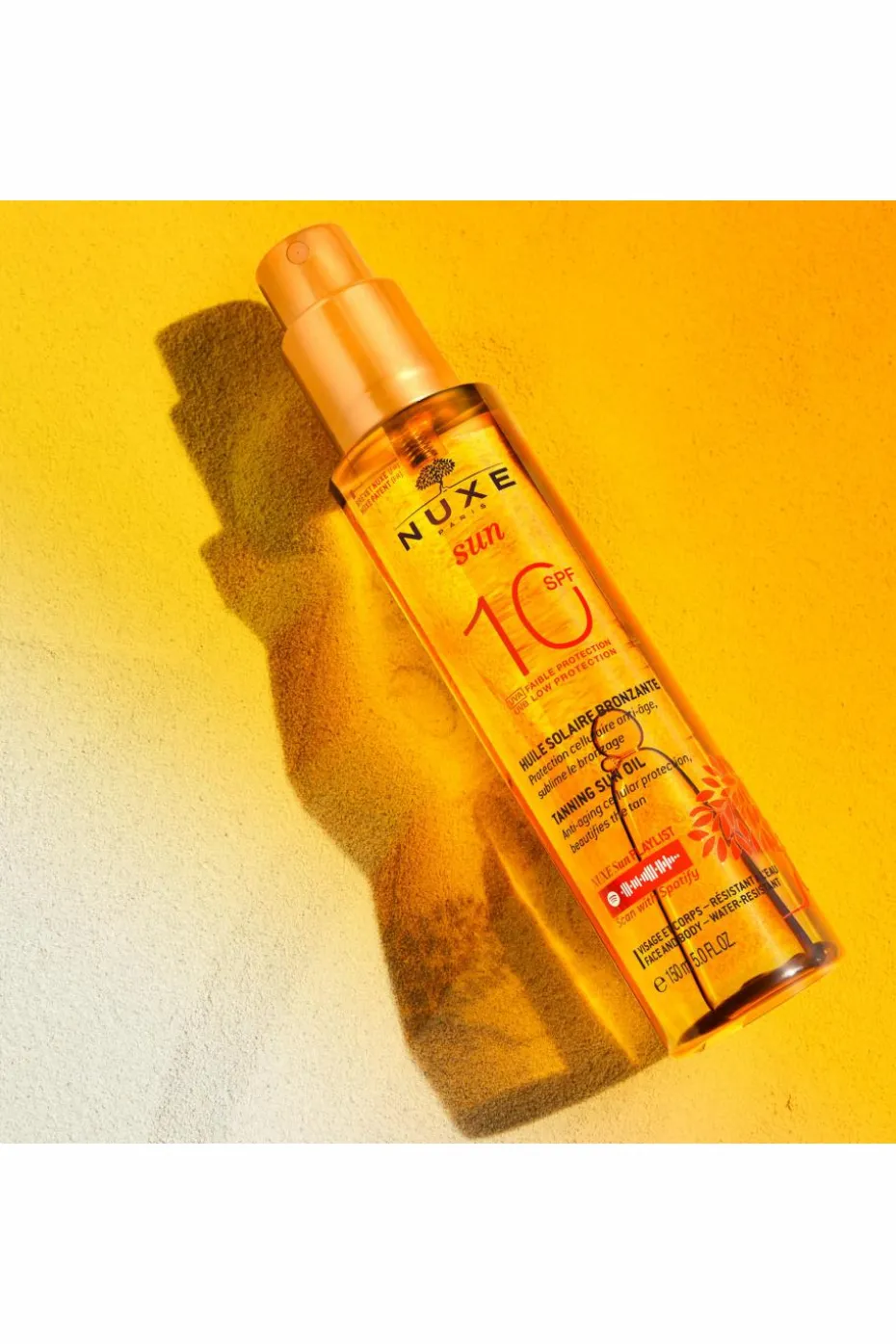 Huile bronzante visage et corps SPF10 Nuxe Sun