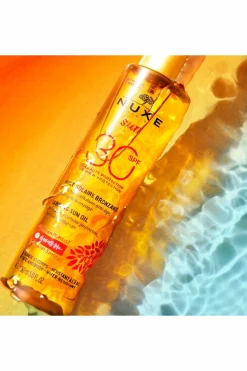Huile bronzante visage et corps haute protection SPF30 Nuxe Sun