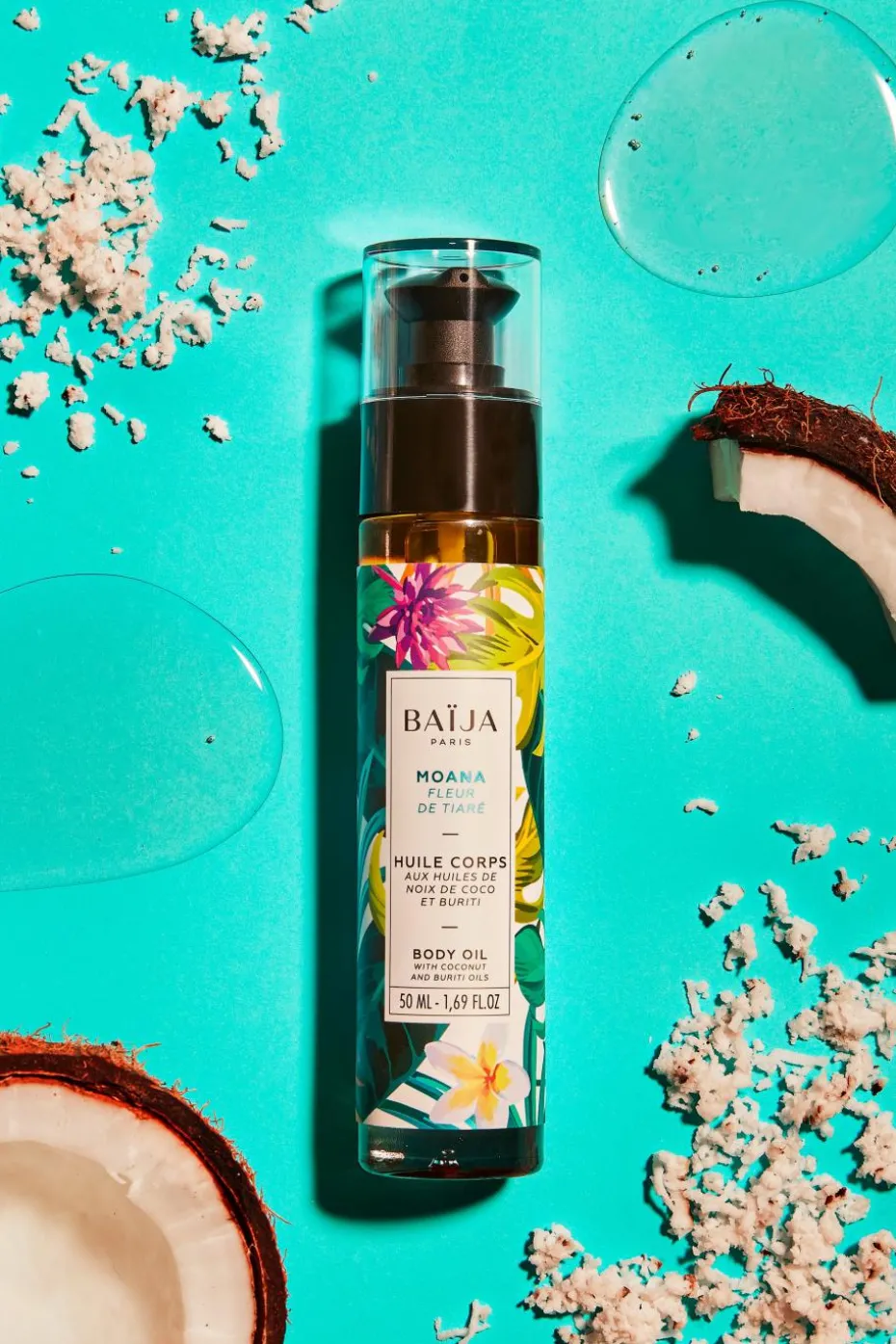 Huile corps & bain à la fleur de tiaré Moana