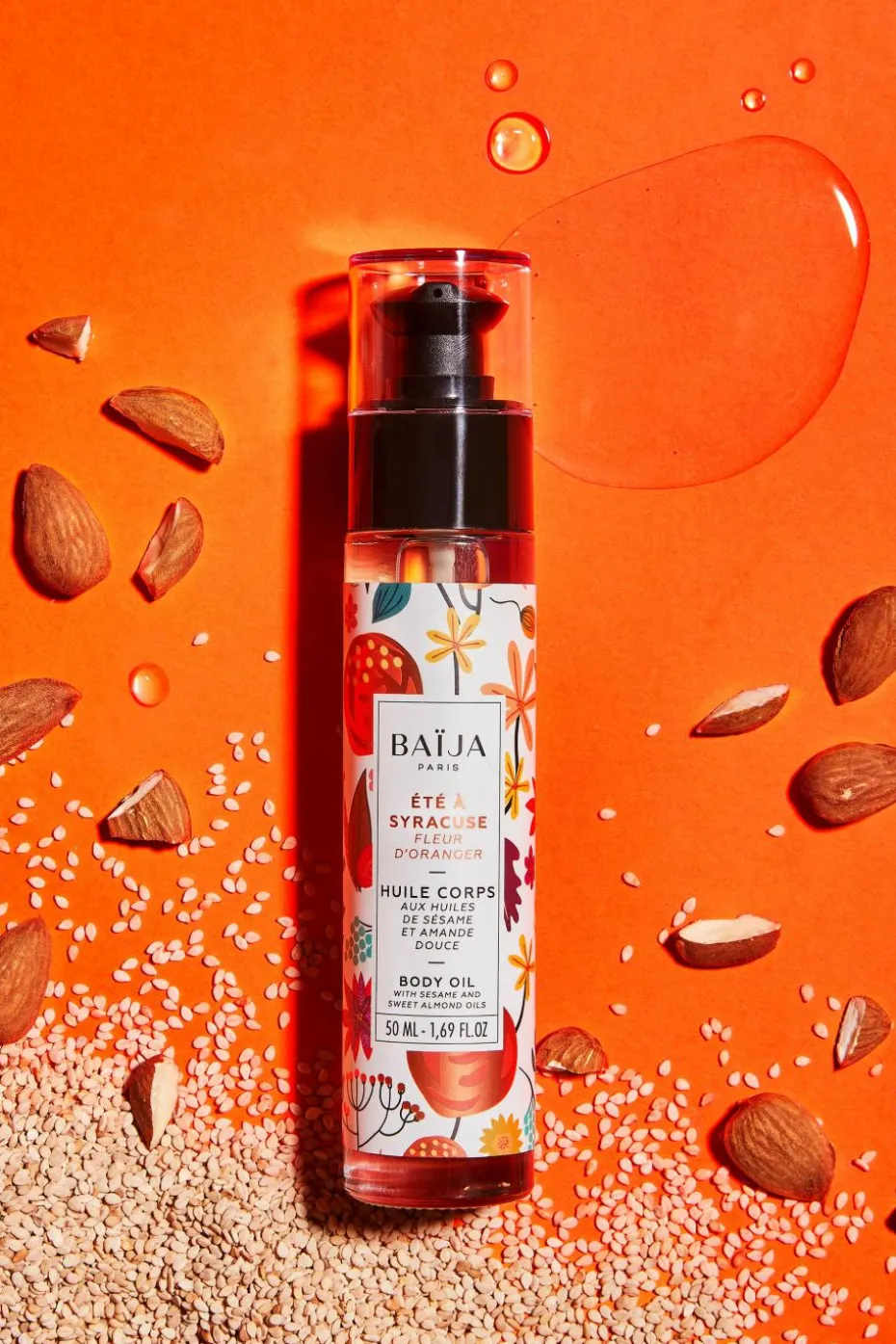 Huile corps & bain Été à Syracuse Fleur d’Oranger