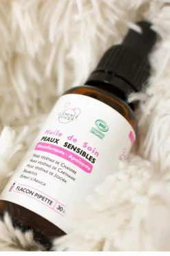 Huile de soin apaisante pour peaux sensibles