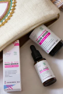 Huile de soin apaisante pour peaux sensibles