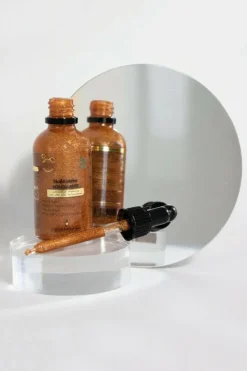 Huile sèche corps scintillante