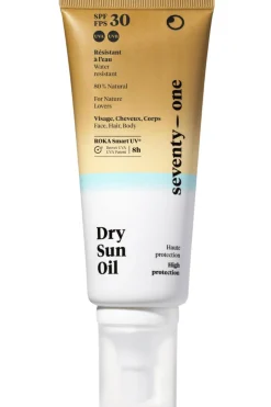 Huile solaire sèche minérale corps SPF30