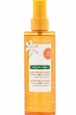 Huile sèche solaire SPF 30 au Monoï et Tamanu bio