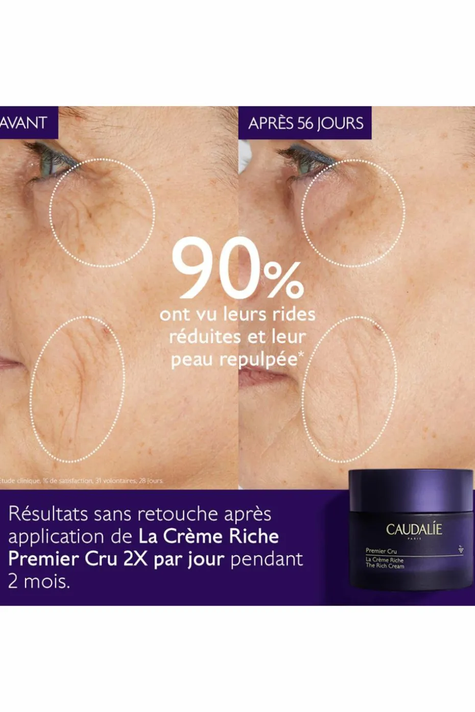 La crème riche Premier Cru rechargeable