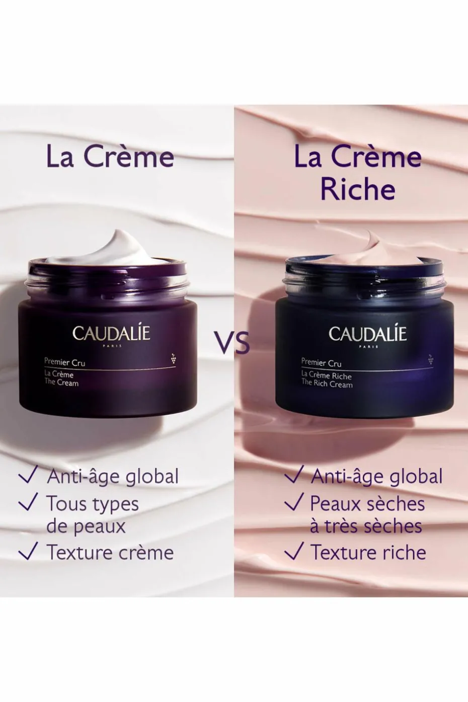 La crème riche Premier Cru rechargeable