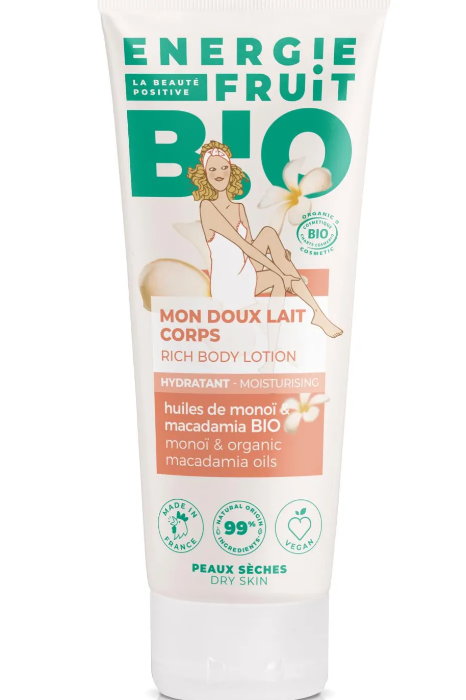 Lait corps au monoï bio