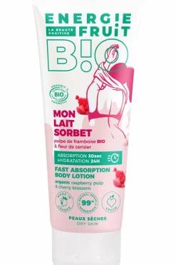 Lait corps fleur de cerisier et pulpe de framboise bio