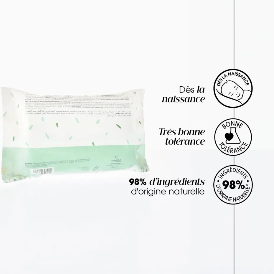 Lingettes nettoyantes douces