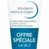 Lot de 2 crèmes mains et ongles réparatrice Atoderm