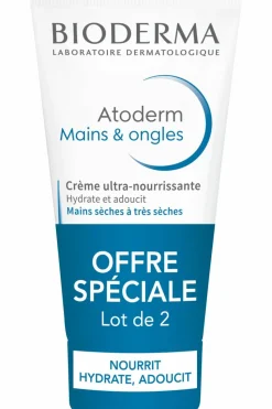 Lot de 2 crèmes mains et ongles réparatrice Atoderm
