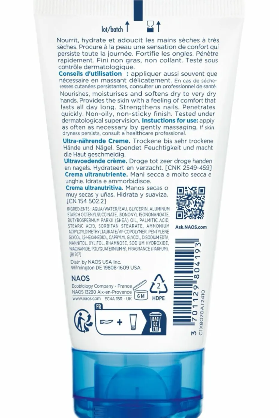 Lot de 2 crèmes mains et ongles réparatrice Atoderm