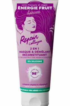 Masque 2 en 1 pour cheveux très abimés au collagène et vitamine B