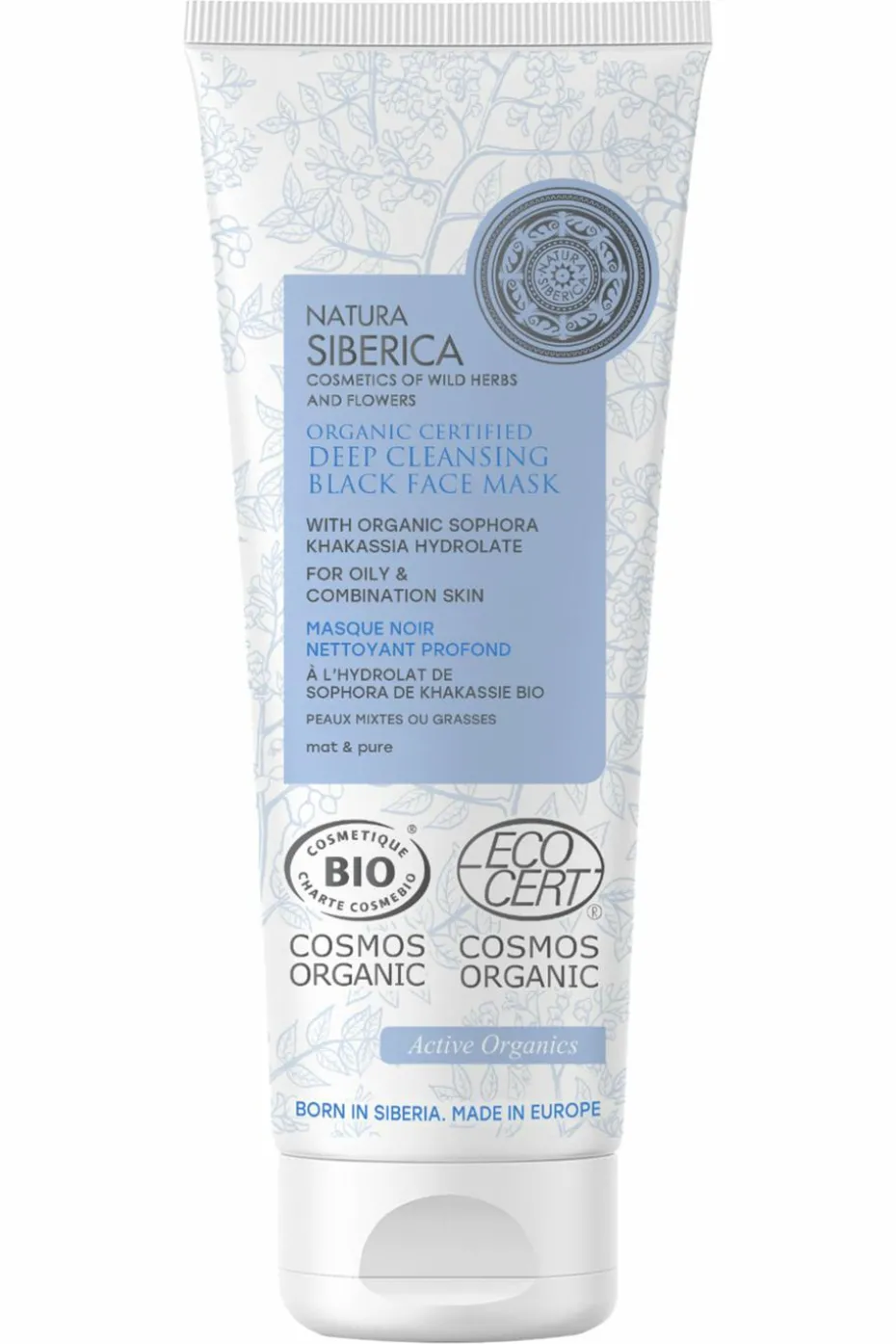 Masque à l’argile visage bio nettoyant profond au Sophora de Khakassie