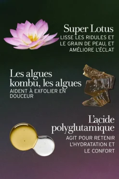 Masque anti-âge exfoliant au Lotus
