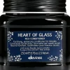 Masque bleu pour cheveux blonds heart of glass