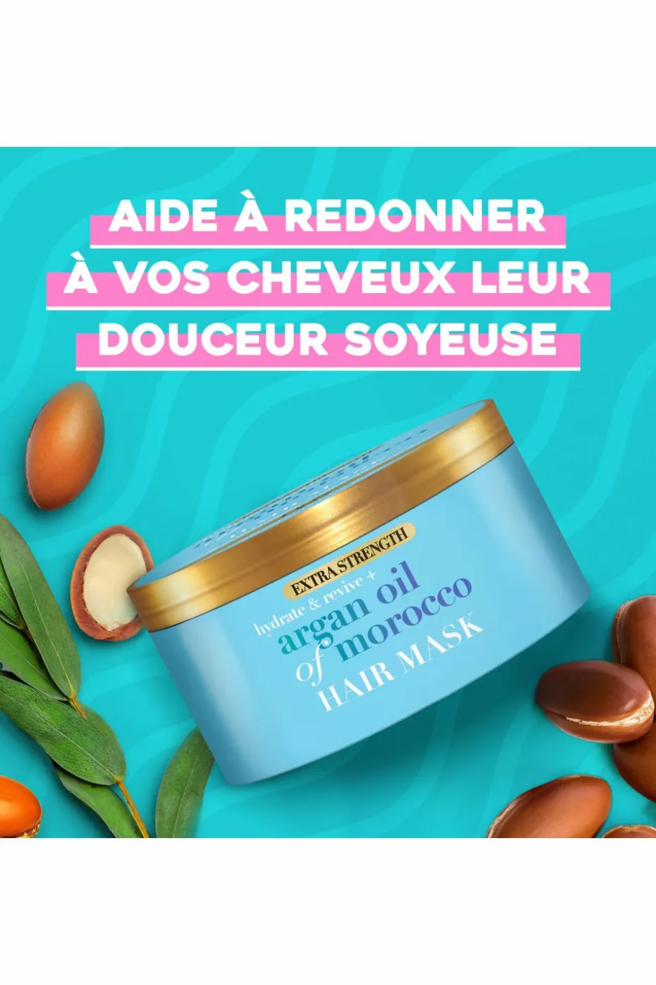 Masque capillaire revitalisant à l’huile d’argan du Maroc