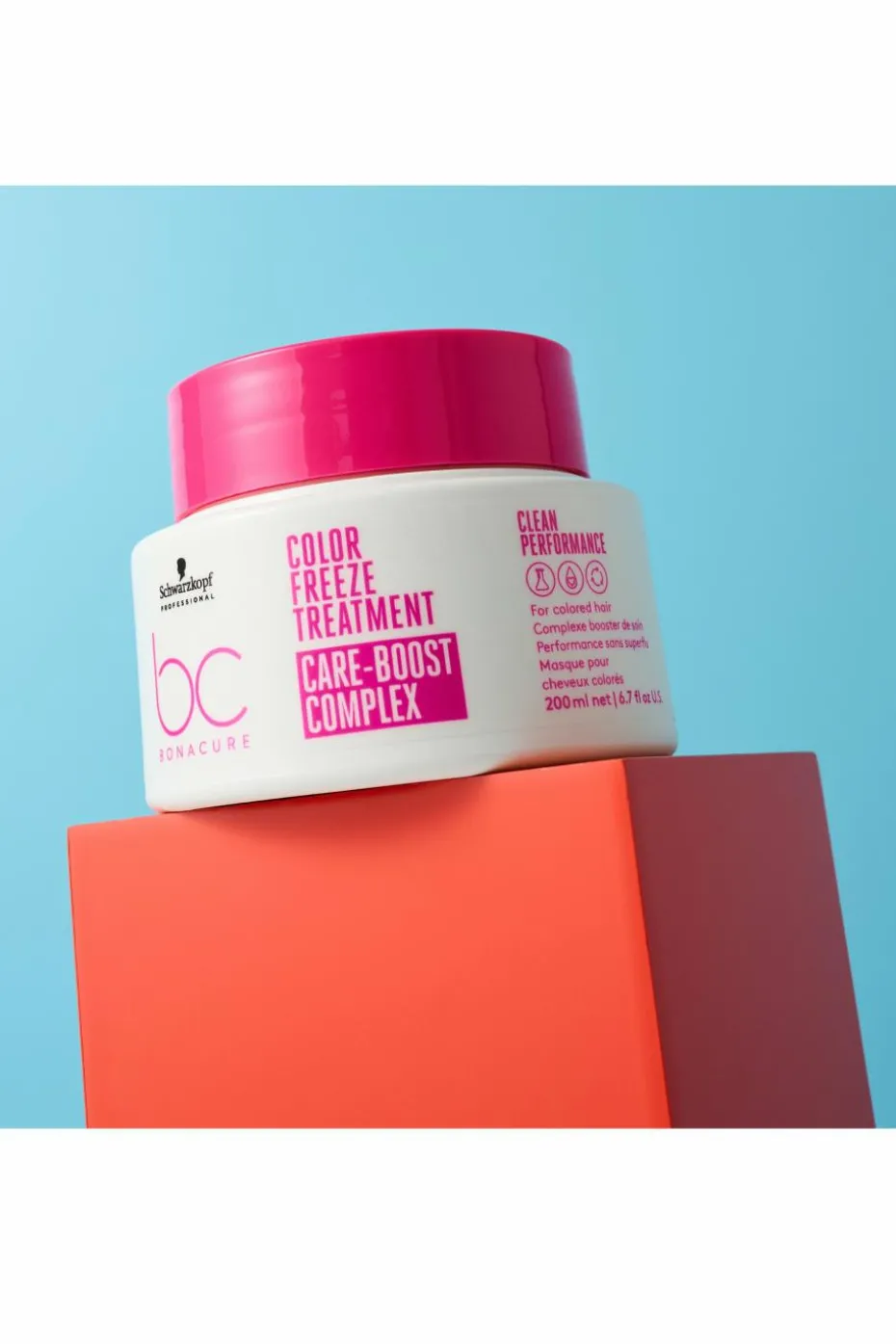 Masque cheveux colorés freeze BC color