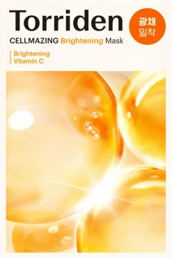 Masque en tissu éclaircissant à la vitamine C