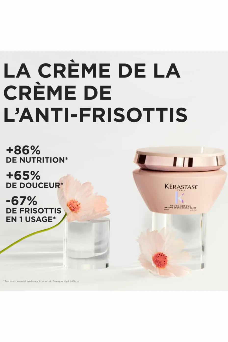 Masque hydra-nourrissant pour cheveux épais sujets aux frisottis Gloss Absolu