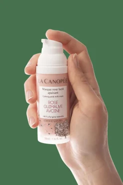 Masque rose lacté apaisant visage