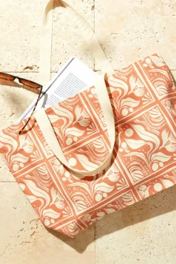 Maxi cabas couleur blush