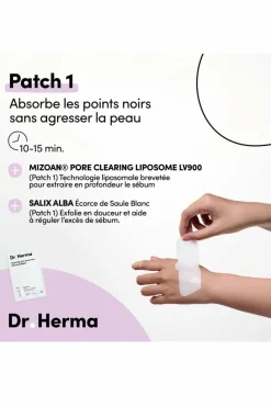 Patch nez anti-points noirs soin en 2 étapes