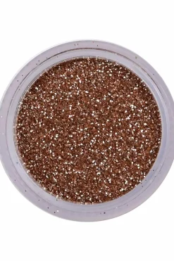 Petites paillettes dorées visage, corps & ongles