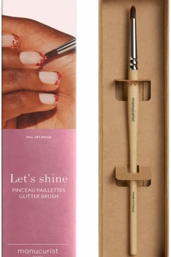 Pinceau paillettes nail art