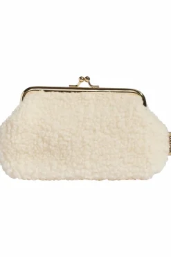 Pochette blanche en moumoute