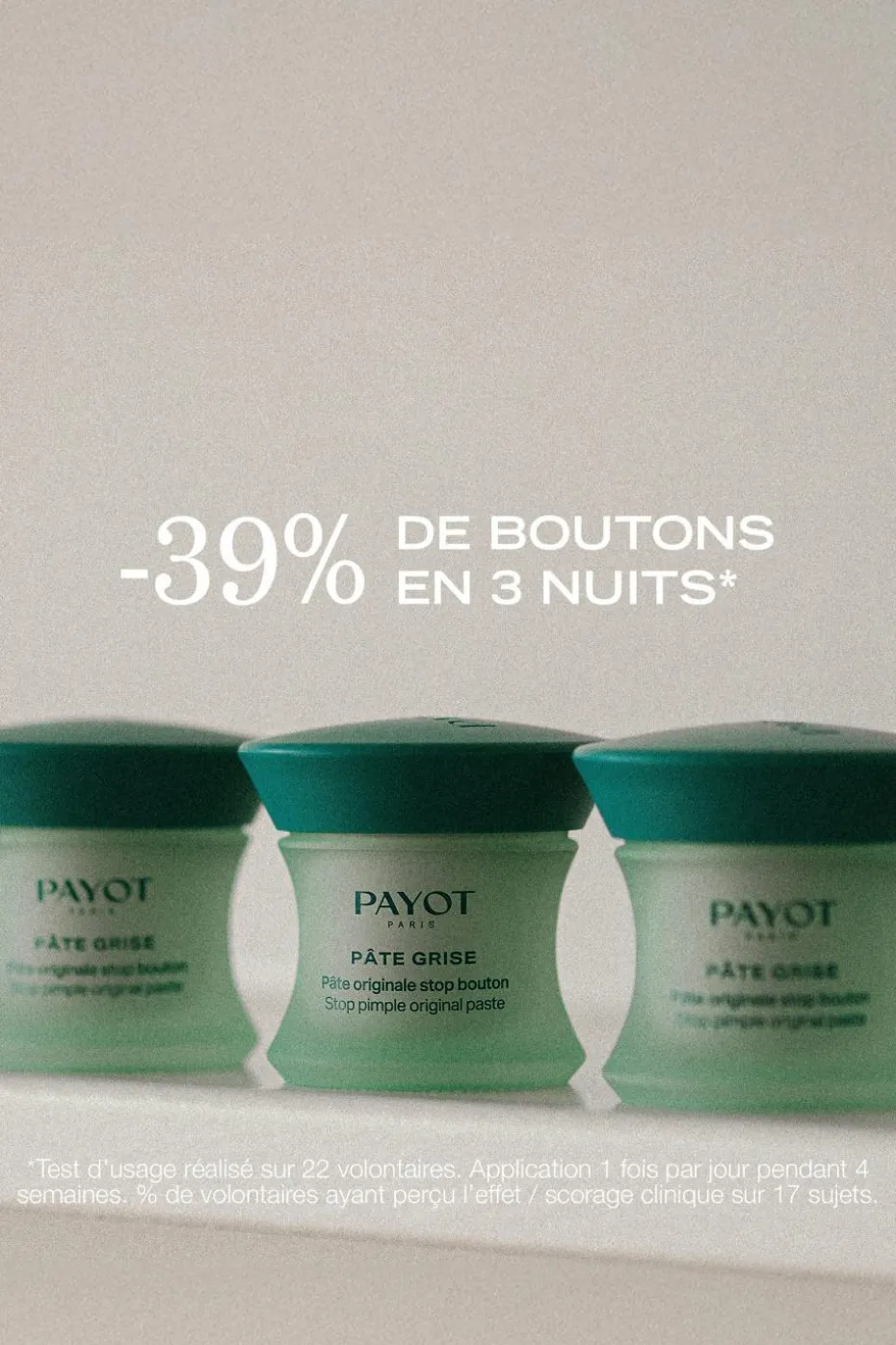 Pâte originale stop boutons