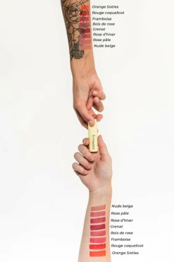 Rouge à lèvres hydratant, naturel et vegan