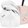 Serviette absorbante pour cheveux blanche