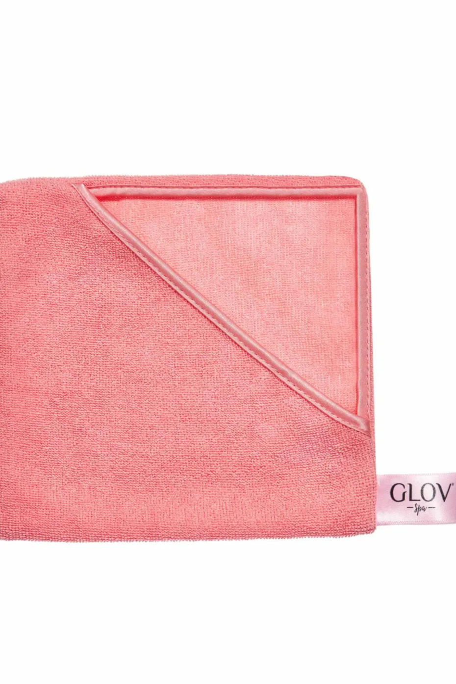 Serviette démaquillante rose