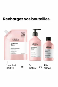 Shampoing pour cheveux colorés Vitamino Color rechargeable