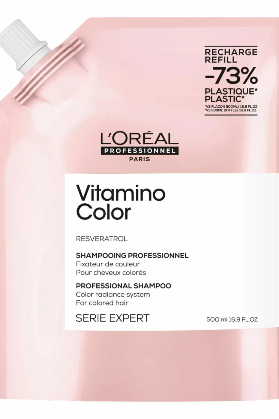 Shampoing pour cheveux colorés Vitamino Color rechargeable
