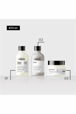Shampoing pour cheveux gris et blancs Silver