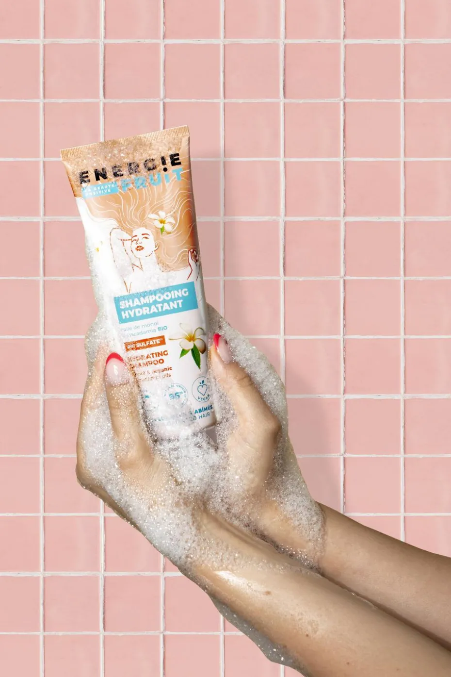 Shampoing pour cheveux secs au monoï et à l’huile de macadamia