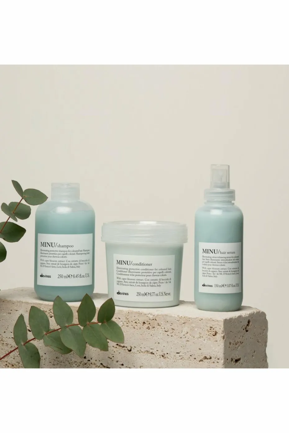 Shampoing rechargeable pour cheveux colorés Minu