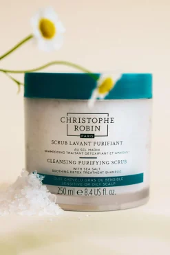 Shampoing scrub lavant purifiant au sel marin