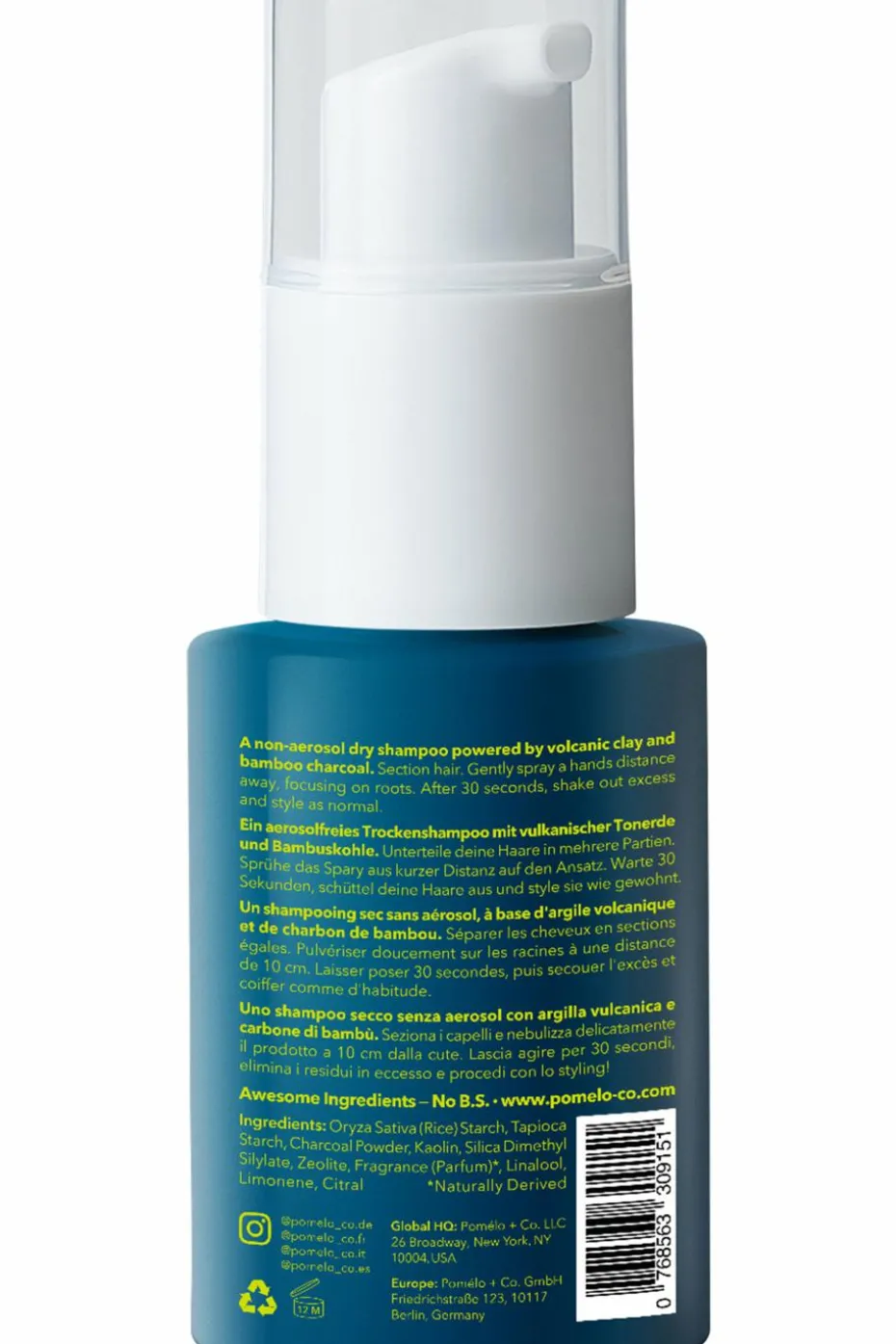 Shampoing sec pour cheveux bruns boost de volume Bamboo Detox