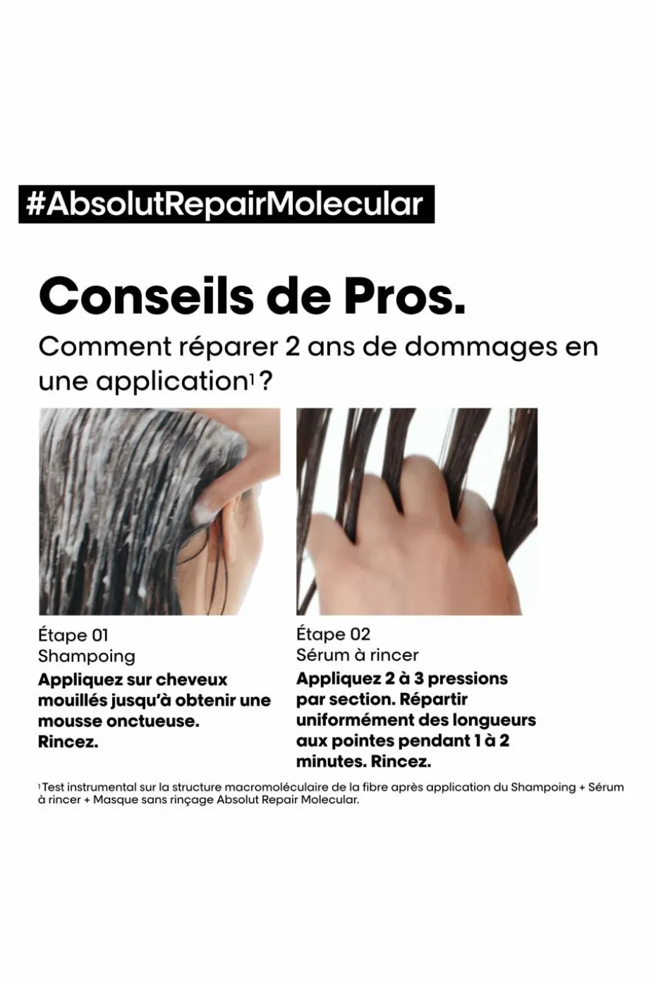 Shampoing Serie Expert Absolut Repair Molecular