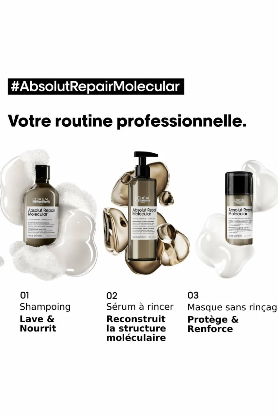 Shampoing Serie Expert Absolut Repair Molecular