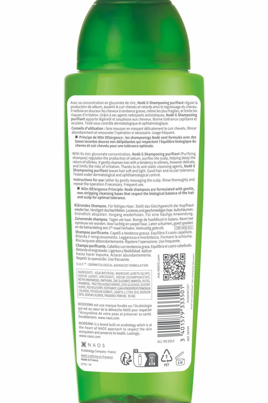 Shampoing Soin usage quotidien Nodé