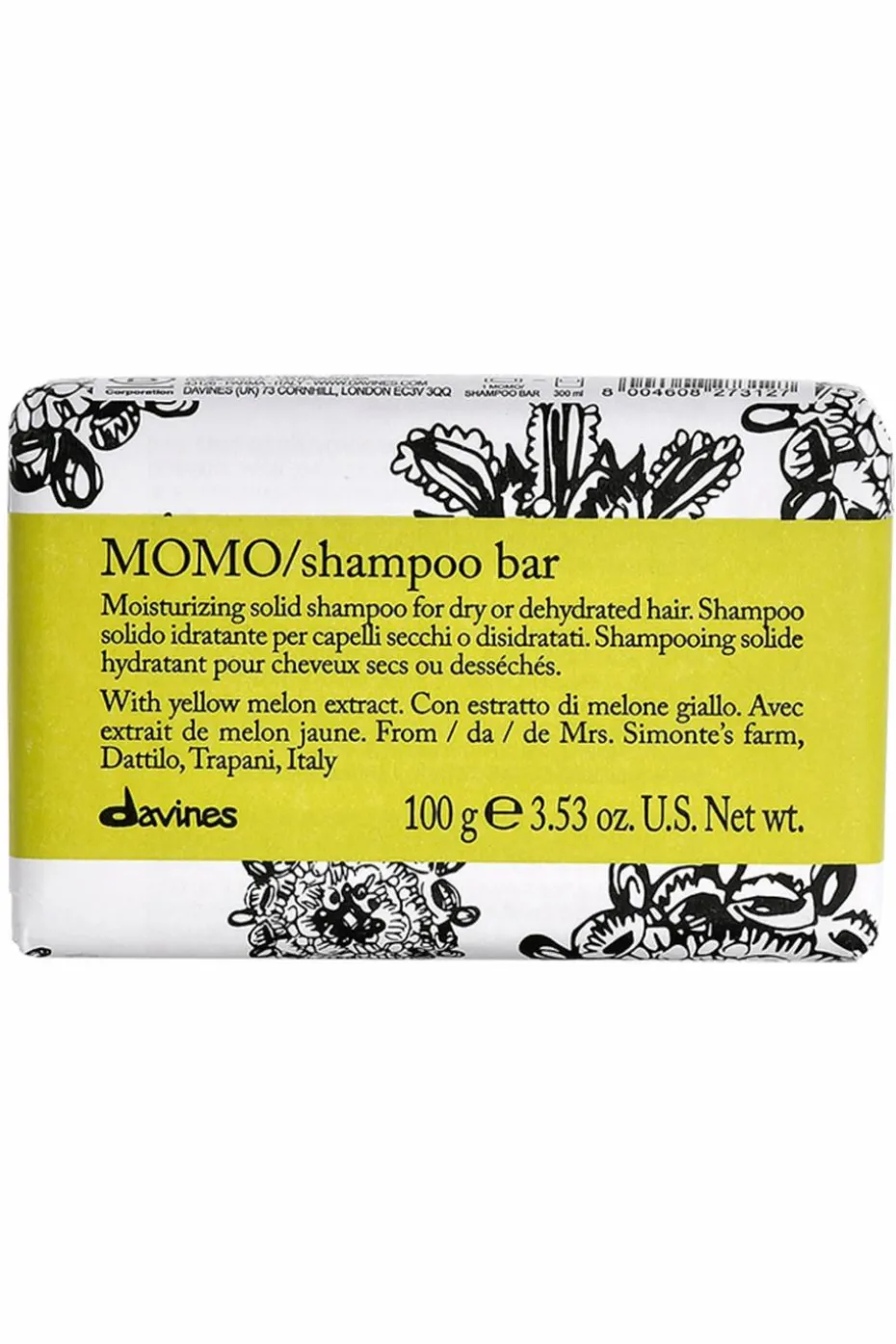 Shampoing solide pour cheveux secs Momo