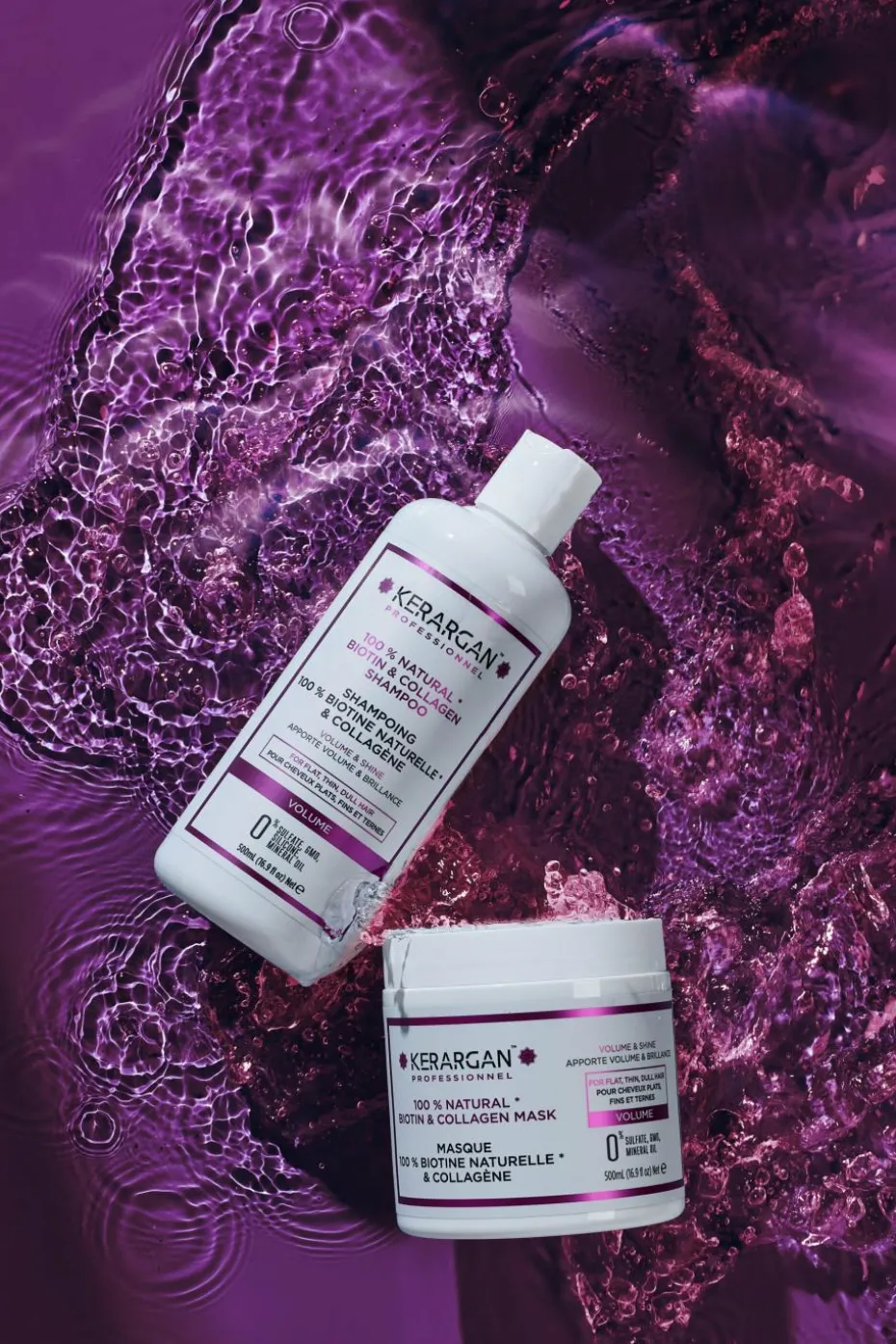 Shampoing volumisant à la biotine & collagène