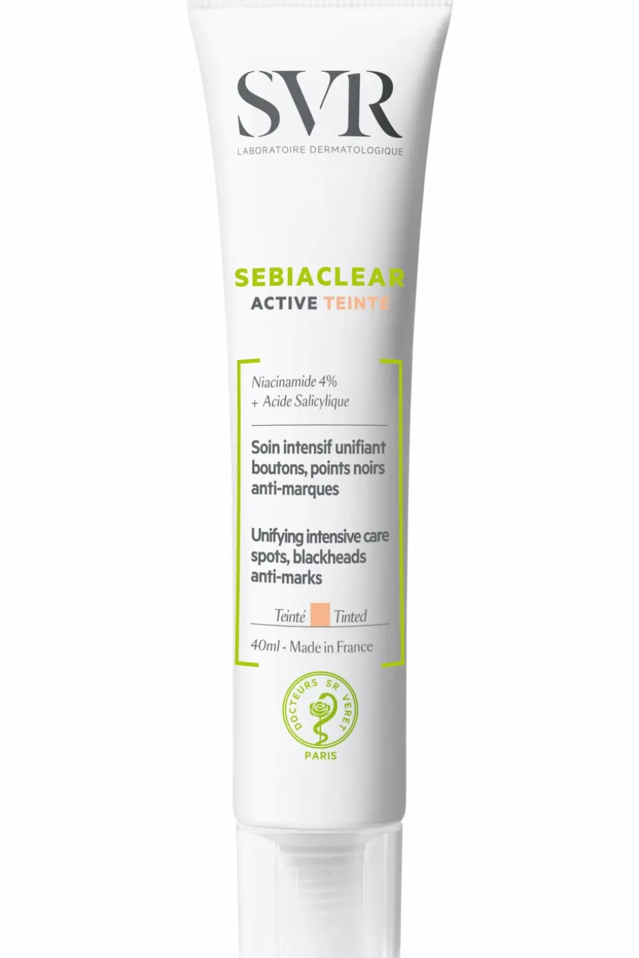 Soin teinté intensif unifiant boutons, points noirs, anti-marques Sebiaclear