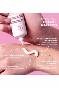 Soin visage & corps réparateur anti-marques SPF50+ Cicavit+