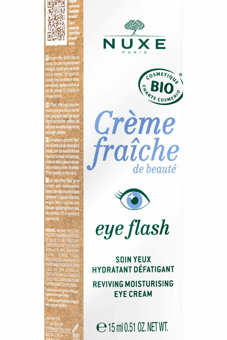 Soin yeux hydratant bio Crème fraîche de beauté® Eye Flash